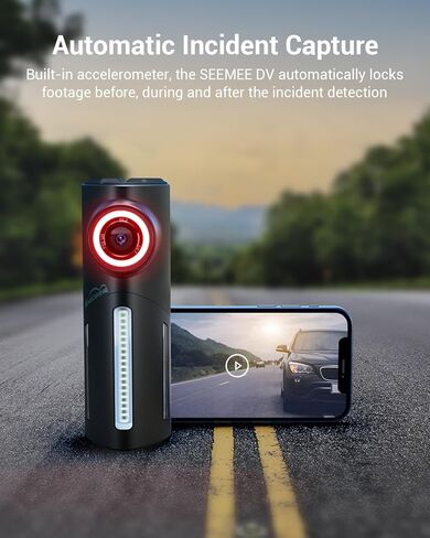 Magicshine SEEMEE DV ضوء خلفي للكاميرا، 1080P 146 درجة | USB-C قابل للشحن | بطارية 3400 مللي أمبير في الساعة وقت تشغيل يصل إلى 110 ساعات | IPX6 مقاوم للماء من الألومنيوم للدراجة الخلفية لراكبي الدراجات على الطرق الحضرية in Kuwait