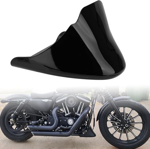 VG MOTO Motorcycle Front Spoiler Chin Fairing Lower Mudguard Air Dam Glossy Black Cover with Mounting Bracket Replacement for Harley Sportster Iron XL 883 XL1200 2004-2014 in Saudi Arabia