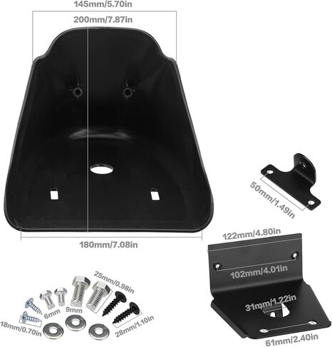 VG MOTO Motorcycle Front Spoiler Chin Fairing Lower Mudguard Air Dam Glossy Black Cover with Mounting Bracket Replacement for Harley Sportster Iron XL 883 XL1200 2004-2014 in Saudi Arabia