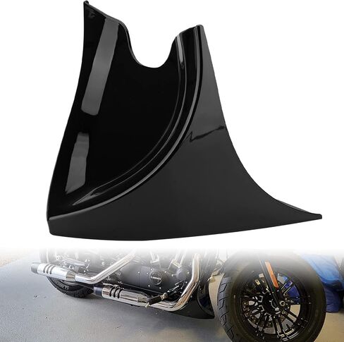 VG MOTO Motorcycle Front Spoiler Chin Fairing Lower Mudguard Air Dam Glossy Black Cover with Mounting Bracket Replacement for Harley Sportster Iron XL 883 XL1200 2004-2014 in Saudi Arabia