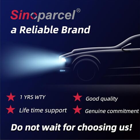 Sinoparcel H11 مصباح هالوجين منخفض الشعاع أو لمبة إضاءة الضباب، استبدال أكثر سطوعًا بنسبة 150% لمصباح 55 وات القياسي، حزمة من 2 in Kuwait