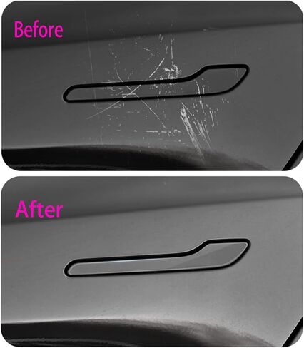 ملصق مقبض الباب من Tesla Model Y/Model 3 وطبقة PPF للحماية من الخدش، طبقة حماية طلاء حول مقبض الباب متوافقة مع Tesla Model Y/Model 3، أدوات مجموعة أدوات طلاء الطلاء الواقي من الخدش بمقبض الباب. in Kuwait