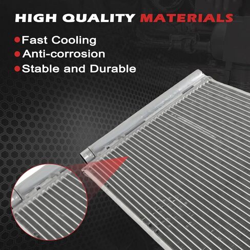 4921 AC Condenser Air Conditioning Condenser Compatible with 2015-2021 Renegade Compass 2.4L 4Cyl Engine Aluminum Parallel Flow Replace OE 730045, 68247204AA, 68273402AA in Saudi Arabia