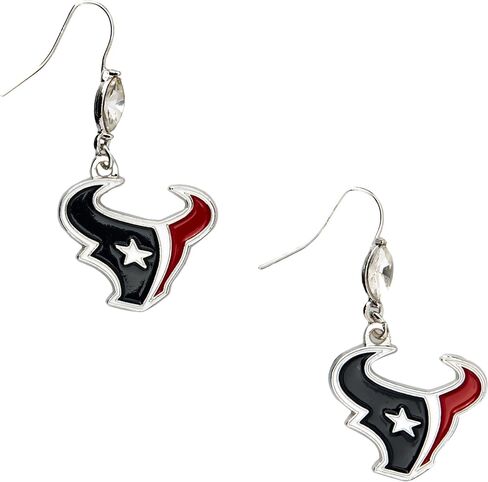 Siskiyou Sports NFL Crystal Dangle Earrings in Saudi Arabia