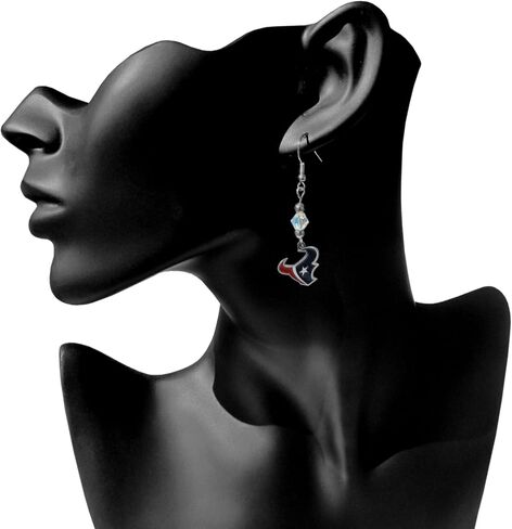 Siskiyou Sports NFL Crystal Dangle Earrings in Saudi Arabia