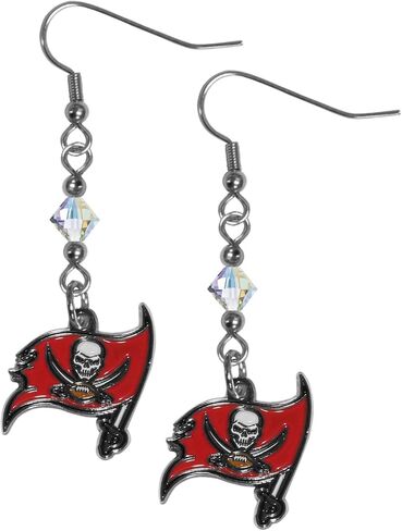 Siskiyou Sports NFL Crystal Dangle Earrings in Saudi Arabia