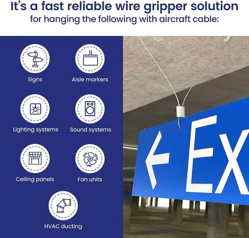 توقف كابل UrbanTrapeze 3.0 - أداة ضبط ومقبض لكابل فولاذي أو حبل سلكي مقاس ⅛ بوصة - لا حاجة إلى أداة تجعيد - عبوة من 25 قطعة in Saudi Arabia