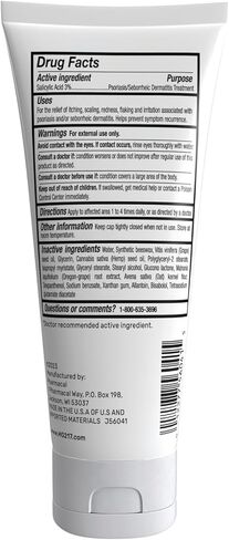 MG217 Medicated Moisturizing Psoriasis Cream with 3% Salicylic Acid, Multi-Symptom, Fragrance Free, 3.5 Fl Oz in Kuwait
