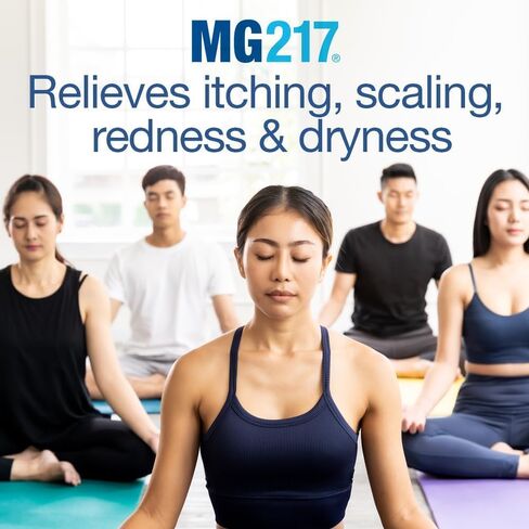 MG217 Medicated Moisturizing Psoriasis Cream with 3% Salicylic Acid, Multi-Symptom, Fragrance Free, 3.5 Fl Oz in Kuwait