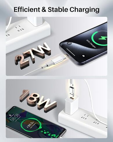 for Lightning to USB C Adapter & USB A to USB C Adapter, 27W Fast Charging&Transfer Data,Converter to USB C for iPhone 15/14/13,for iPad Pro Air,for AirPods,Samsung S23,Pixel,Car (2 Pack,Blue) in Saudi Arabia