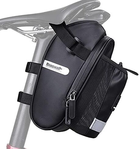 Rhinowalk Cycling Water Holder Saddle Bag Bicycle Saddle Bag Cycling Bike Under Seat Storage Pouch Bag with for MTB Bike,Mountain Bike,Road Bike in Saudi Arabia
