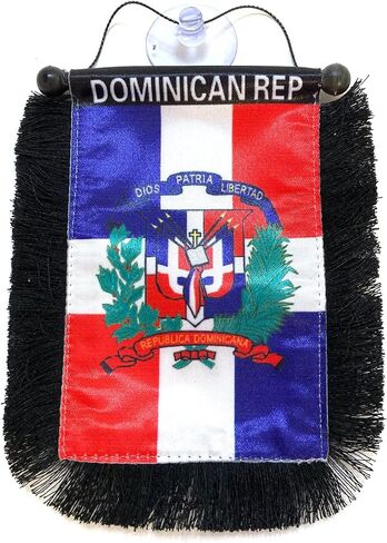Dominican Republic car Flag in Saudi Arabia