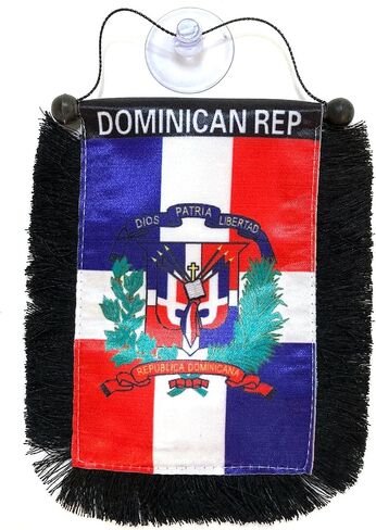Dominican Republic car Flag in Saudi Arabia