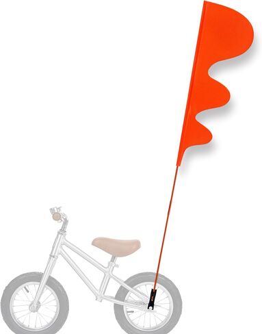 TRICEPLAY Dinosaur Bike/trike safety flags - High visibility, bike flag, Kid bike safety flag, Bike trailer flag, Bike visibility flag in Kuwait