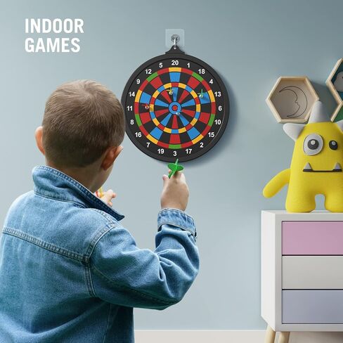 Magnetic Dart Board with Magnetic Darts Kids Adult Safe Dart Board Set for Boys Girls Easy Hanging Classic Dart Board Toys Indoor Outdoors Party Games in Saudi Arabia