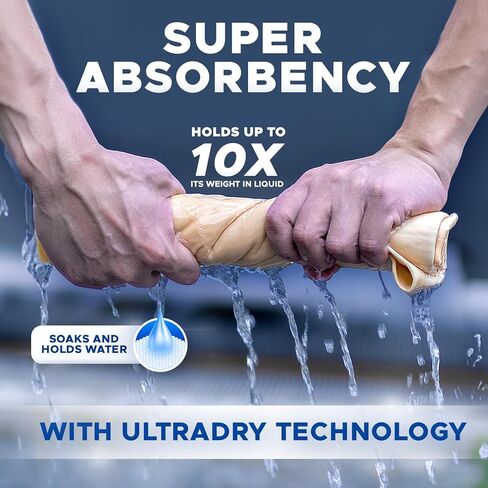 Eramax Delux UltraDry Car Shammy - XL Chamois Cloth for Car, Absorbent Shammy Towel for Car Wash Drying, Professional Shamee Scratch-Free Car Drying Towel, Boat Towel - Yellow in Kuwait