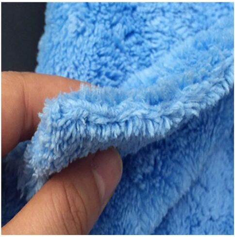 Edgeless Microfiber Towel Car Drying Wash Buffing 6Pack 16"x16" Ultra Plush 450gsm Detailing Cloth (Gray) in Kuwait
