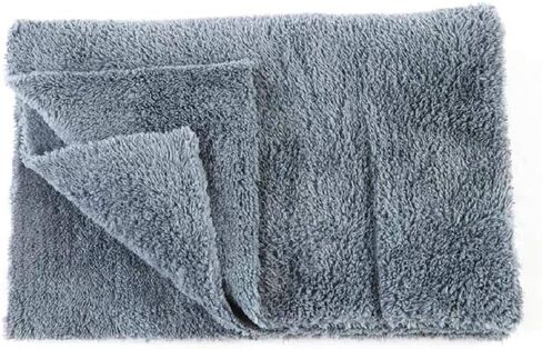 Edgeless Microfiber Towel Car Drying Wash Buffing 6Pack 16"x16" Ultra Plush 450gsm Detailing Cloth (Gray) in Kuwait