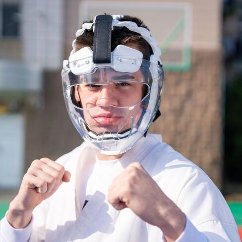 أغطية رأس قناع الكاراتيه من كيداو، أغطية رأس احترافية للفنون القتالية، محيط رأس قابل للتعديل، أغطية رأس كاراتيه سبارنج، حماية لجميع الأعمار in Kuwait