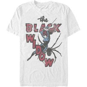 Marvel Men's Universe Thrifted Black Widow T-Shirt