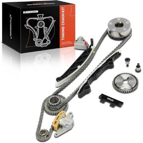 A-Premium 11-PC Engine Timing Chain Kit with Sprocket & Tensioner & Guide Compatible with Nissan - Altima 2010-2013, Rogue 2010-2013, Rogue Select 2014-2015 - 2.5L - Replace# 130911JB1A