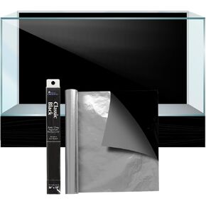SPORN Aquarium Background, Static Cling, Classic Black 36" x 18"