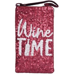 Bamboo Trading Wine Time Club Bag, 7.5-inch Height, Women Accessories, Fashion, Travel Bag