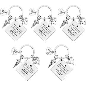 Xiahuyu 5 Pcs Occupational Therapist Gifts OT Keychain Occupational Therapy Appreciation Gifts OT Assistant Gift OT Teacher Gift Thank You OT Therapist Gifts OT Student Graduation Gift