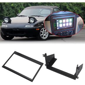 for Mazda Miata NA Double Din Head Unit Bezel, 2DIN Frame, Fits 7" Atoto Radio