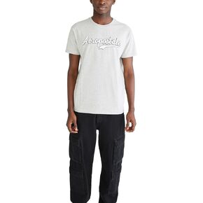 AEROPOSTALE Men's Script Logo Short Sleeve Tee
