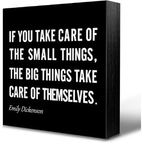 Inspirational Wood Box Sign Emily Dickinson Quote Wooden Block Signs Motivational Quote Sign for Office Desk Decor Positive Encouraging Plaque Home Shelf Tabletop Cubicle Decorations