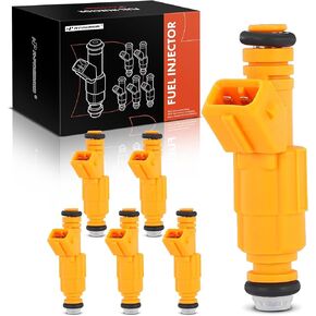A-Premium Fuel Injectors Set of 6 Compatible with Ford Explorer 1997-1998, Ranger/Aerostar 1997-1997 & Mazda B4000 1997-1997, 4.0L, Replace# F77Z9F593AA, ZZM513250