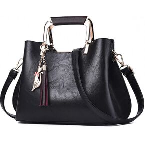 Womens Handbags and Purses Fashion Top Handle Satchel Tote PU Leather Shoulder Bags
