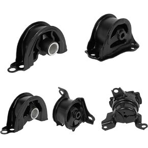 OCPTY Engine Motor Mount and Transmission Mount Kit Compatible for Honda Civic 1996 1997 1998 1999 2000 L4 1.6L, Automatic Transmission # A6520, A6556, A6502, A6506, A6526 (5PCS)