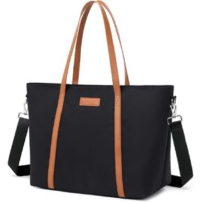 BUG Lightweight Women Laptop Tote Bag for Work, Casual Handbag for Travel Beach College Teacher Beige