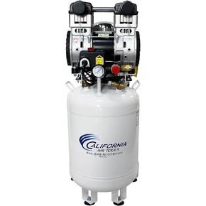 California Air Tools 10020DCAD-22060 Ultra Quiet and Oil-Free 2.0 HP Air Compressor with Air Drying System and Auto Drain Valve, 10 Gallon, White