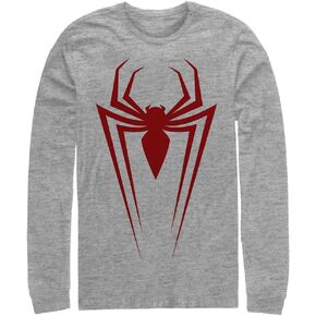 تي شيرت Marvel Big & Tall Classic Spider للرجال بأكمام طويلة