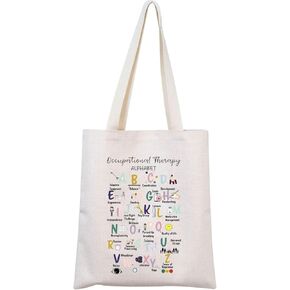 MNIGIU Occupational Therapy Tote Bag Occupational Therapist Gift Thank You Gift OT Handbag OT Graduation Gift