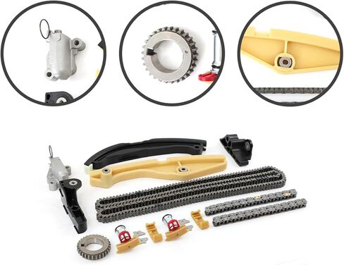 مجموعة سلسلة توقيت المحرك المطبقة على Ford Edge Eplorer F150 Flex Mutang Taurus Transit 3.5 3.7L قطع غيار ما بعد البيع للمحرك # BL3Z-6268-A، AT4Z-6306-A in Kuwait