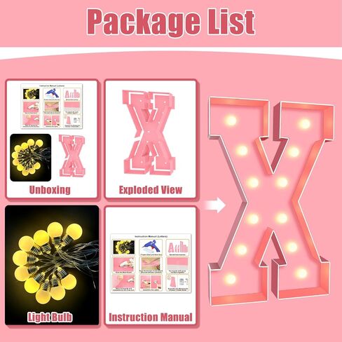 Ledido 3FT Marquee Light Up Letters Pink Mosaic Letters Light Up Numbers for Wedding, Large Lighted Marquee Numbers Large Marquee Letters for Baby Shower Party Birthday, Pink Marquee Number 4 in Saudi Arabia