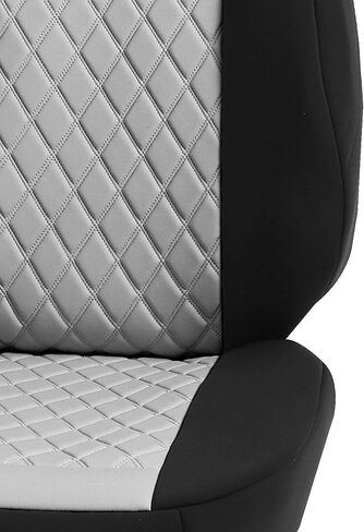 أغطية مقاعد السيارة من FH Group مصنوعة من النيوبرين - غطاء مقعد للمقاعد المنخفضة الظهر مع مسند رأس قابل للإزالة، ملاءمة عالمية، متوافق مع الوسادة الهوائية، غطاء مقعد لسيارات الدفع الرباعي والشاحنات، المجموعة الأمامية باللون البيج in Kuwait