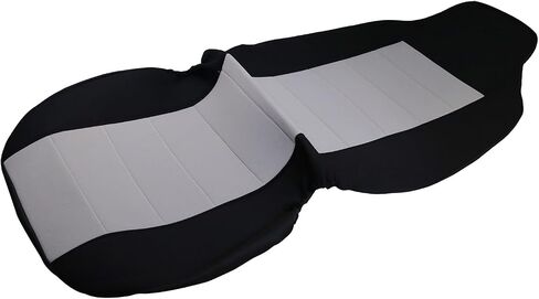 Kohnk Front Car Seat Covers for 2004-2012 Ford Ranger, Front High Back 60/40 Split Bench Seat Covers with Molded Headrests for Ford Ranger 2004 2005 2006 2007 2008 2009 2010 2011 2012 Dark Grey in Kuwait