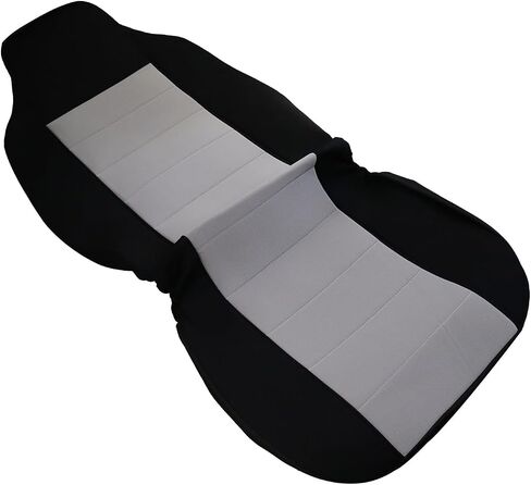 Kohnk Front Car Seat Covers for 2004-2012 Ford Ranger, Front High Back 60/40 Split Bench Seat Covers with Molded Headrests for Ford Ranger 2004 2005 2006 2007 2008 2009 2010 2011 2012 Dark Grey in Kuwait
