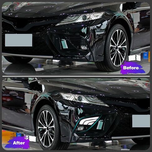 مصابيح ضباب أمامية LED، مصابيح تشغيل نهارية بيضاء (DRL) مصابيح إشارة الانعطاف الديناميكية الكهرمانية، مصابيح زرقاء منخفضة الشعاع متوافقة مع Toyota Camry 2021-2022 SE XSE TRD in Kuwait