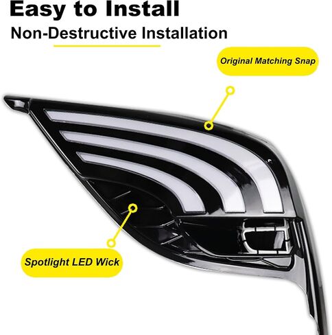 مصابيح ضباب أمامية LED، مصابيح تشغيل نهارية بيضاء (DRL) مصابيح إشارة الانعطاف الديناميكية الكهرمانية، مصابيح زرقاء منخفضة الشعاع متوافقة مع Toyota Camry 2021-2022 SE XSE TRD in Kuwait