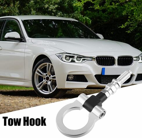 X AUTOHAUX Red Aluminum Alloy Front Bumper Towing Eye Tow Hook for Car Auto Tow Hook Kit in Saudi Arabia