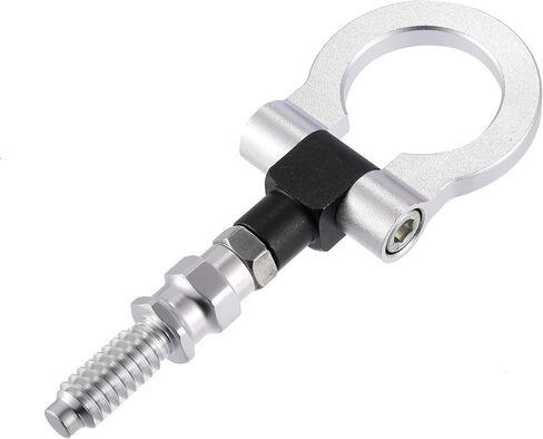X AUTOHAUX Red Aluminum Alloy Front Bumper Towing Eye Tow Hook for Car Auto Tow Hook Kit in Saudi Arabia