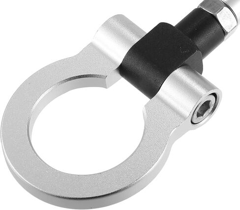 X AUTOHAUX Red Aluminum Alloy Front Bumper Towing Eye Tow Hook for Car Auto Tow Hook Kit in Saudi Arabia