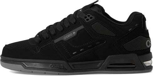 Osiris Men's Peril Skate Shoe, Black/Black/Grey, 11 in Saudi Arabia