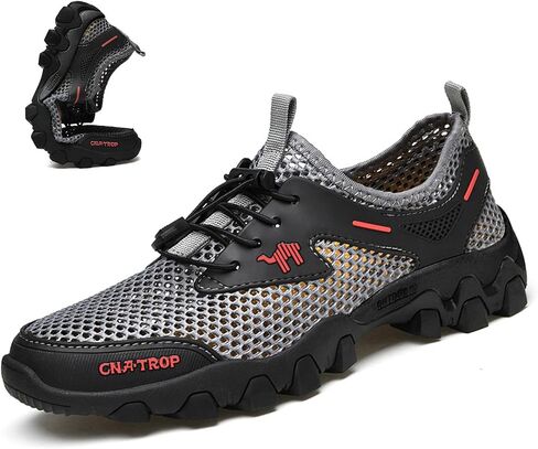 KCTRFSJ Men's Portable Tied Orthopedic Hiking Quick-drying Sneakers,Summer Mesh Breathable Lightweight Outdoor Trail Running Wading Shoes Non-Slip Walking Shoes in Saudi Arabia